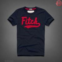 heren abercrombie fitch korte t-shirt crewneck koningsblauw rood On Sale Goedkoop ecca2337